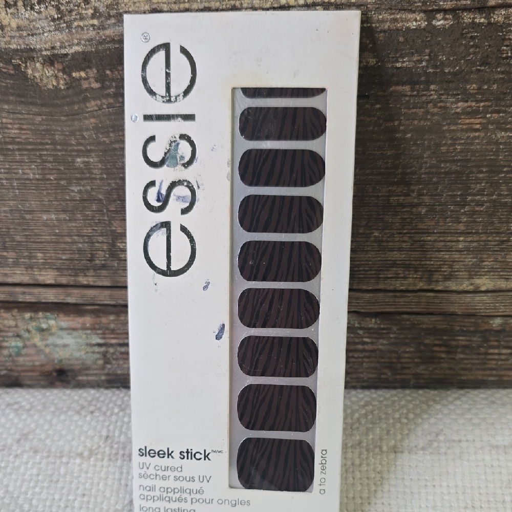 Essie Sleek Stick Nail Appliqué - Brown Zebra, New Old Stock